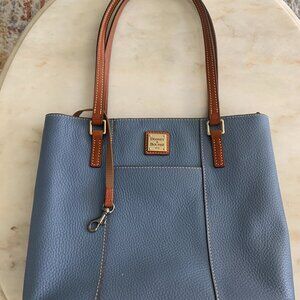NEW CONDITION Dooney & Bourke Blue and Brown Tote Bag